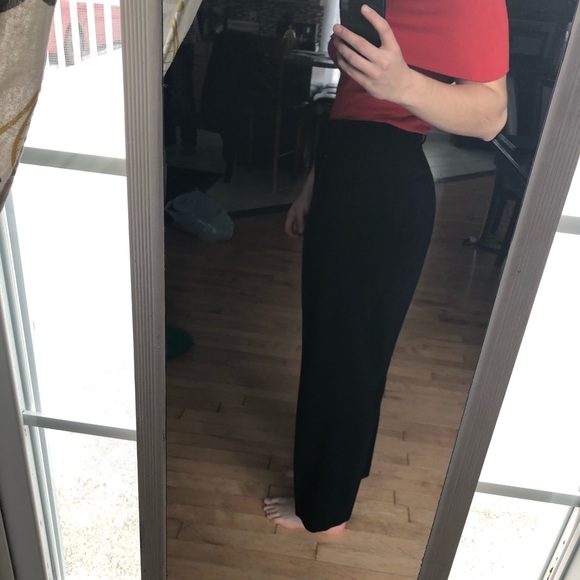 Black Jessica high waisted polyester pants - Picture 1 of 3